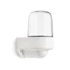 Applique murale coudée porcelaine/verre 60W