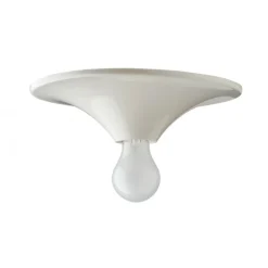 Applique ou plafonnier en plastique blanc