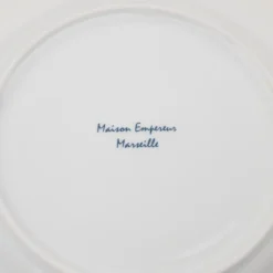 Assiette en porcelaine blanche Maison Empereur Ø27 cm