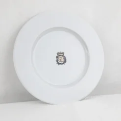 Assiette en porcelaine blanche Maison Empereur Ø27 cm
