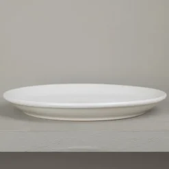 Assiette plate en grès naturel