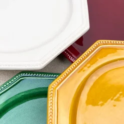 Assiette plate Louis XVI Perlé Pichon