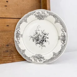 6 assiettes à dessert dépareillées vertes - Gien