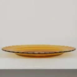6 Assiettes plates Picardie Duralex - Vermeil