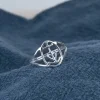Bague fine Croix de Camargue argent