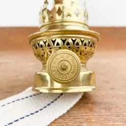 Bec de lampe laiton galerie et mèche avec piédouche