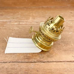 Bec de lampe laiton galerie et mèche avec piédouche