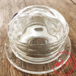 Beurrier abeille en verre rond
