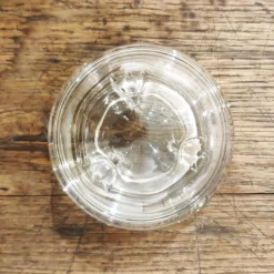 Beurrier abeille en verre rond