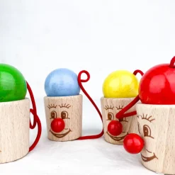 Bilboquet tête en bois