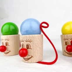 Bilboquet tête en bois