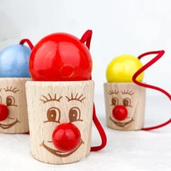 Bilboquet tête en bois