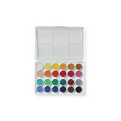 Boite d'aquarelles 24 pastilles