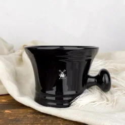 Bol de rasage en porcelaine avec poignée