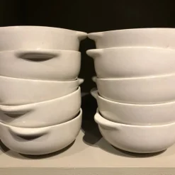 Bol à oreilles en grès naturel