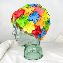 Bonnet de bain à fleurs