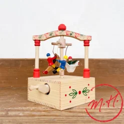 Boîte à musique en bois Carrousel