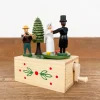 Boîte à musique en bois Mariage champêtre
