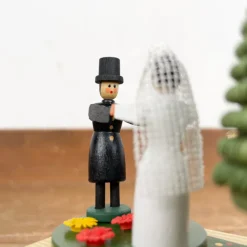 Boîte à musique en bois Mariage champêtre