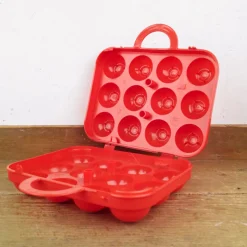 Boîte pour 12 œufs rouge