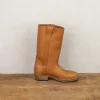 Bottes Camarguaises en cuir naturel