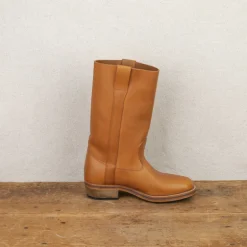 Bottes Camarguaises en cuir naturel