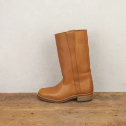 Bottes Camarguaises en cuir naturel