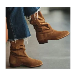 Bottes Camarguaises en daim souple
