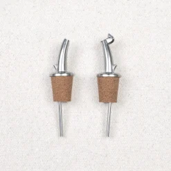 Bouchon verseur en inox et liège