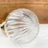 Boule de rampe en cristal et laiton