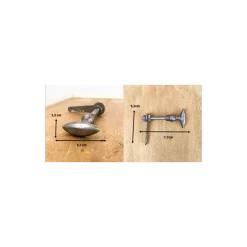 Bouton clavette olive en fer