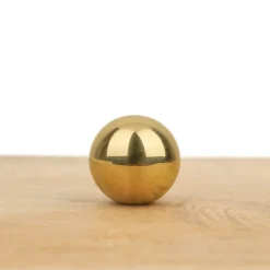 Bouton de meuble boule laiton poli