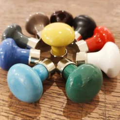 Bouton de tiroir en porcelaine