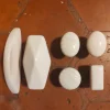 Boutons de porte & placards porcelaine ivoire