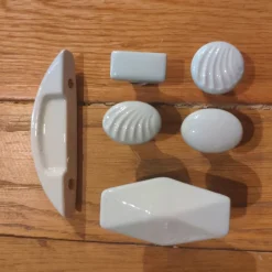 Boutons de porte & placards porcelaine céladon