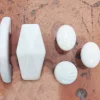 Boutons de porte & placards porcelaine blanc