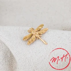 Broche Libellule dorée