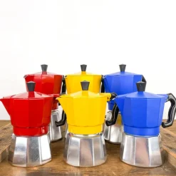 Cafetière italienne colorée