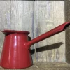 Cafetière turque émail rouge