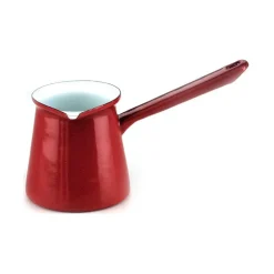 Cafetière turque émail rouge