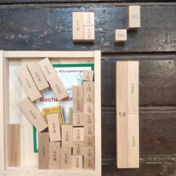 Calculatrice fractionnaire en bois