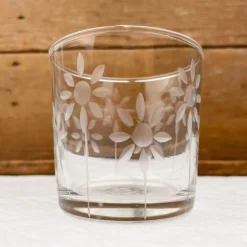 Carafe de chevet verre ciselé