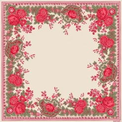 Carré de soie fleuri Souleiado 45 x 45 cm