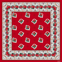 Carré provençal en soie Souleiado 45 cm