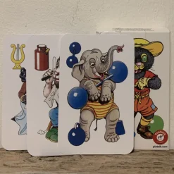 Cartes Mistigri animaux rétro