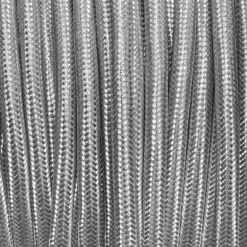 Câble luminaire rond Argenté en métal