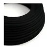 Câble luminaire rond Noir Charbon