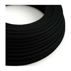 Câble luminaire rond Noir Charbon
