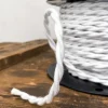 Câble luminaire torsadé blanc