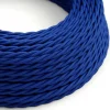 Câble luminaire torsadé bleu électrique brillant